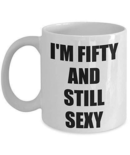 Funny 50th Birthday Mug: Sarcastic Novelty Coffee Cup