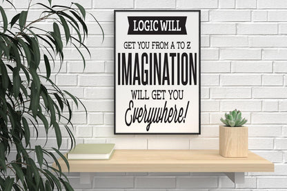 Inspirational Quote Poster: Predict the Future - Invent It