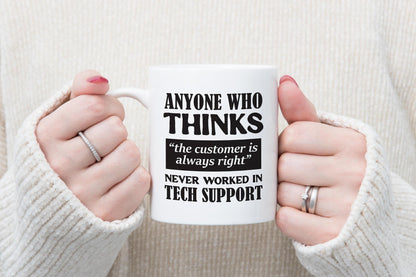 Funny Tech Support Mug It Expert Computer Geek Office Humour Gift Coffee Tea Cup