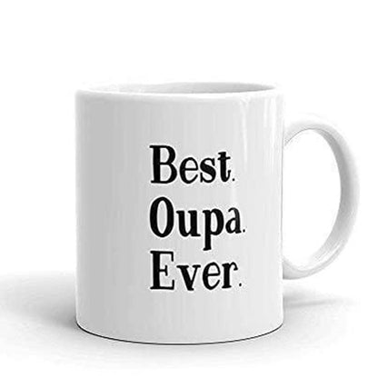 Best Oupa Ever Mug Funny Coffee Tea Cup Novelty Gift For Afrikaans Grandad Pregnancy Reveal Announcement Grandfather To Be New Grandad Prese
