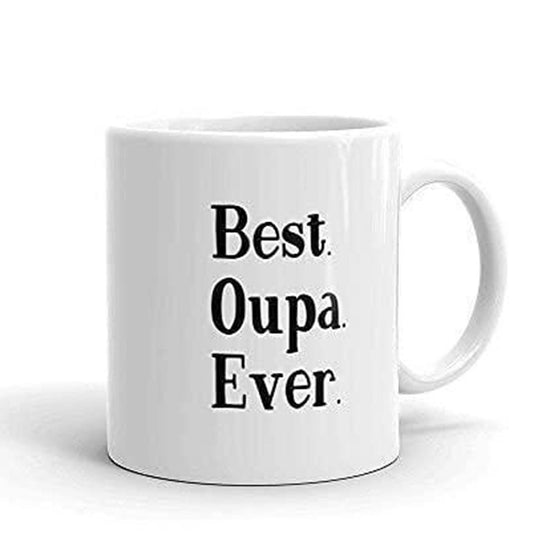 Best Oupa Ever Mug Funny Coffee Tea Cup Novelty Gift For Afrikaans Grandad Pregnancy Reveal Announcement Grandfather To Be New Grandad Prese