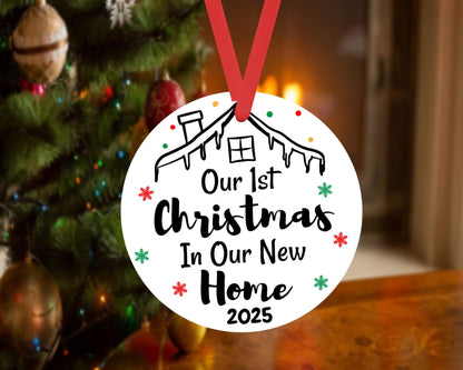 Our First Christmas Bauble New Home 1st Xmas Tree Ceramic Ornament Keepsake Gift