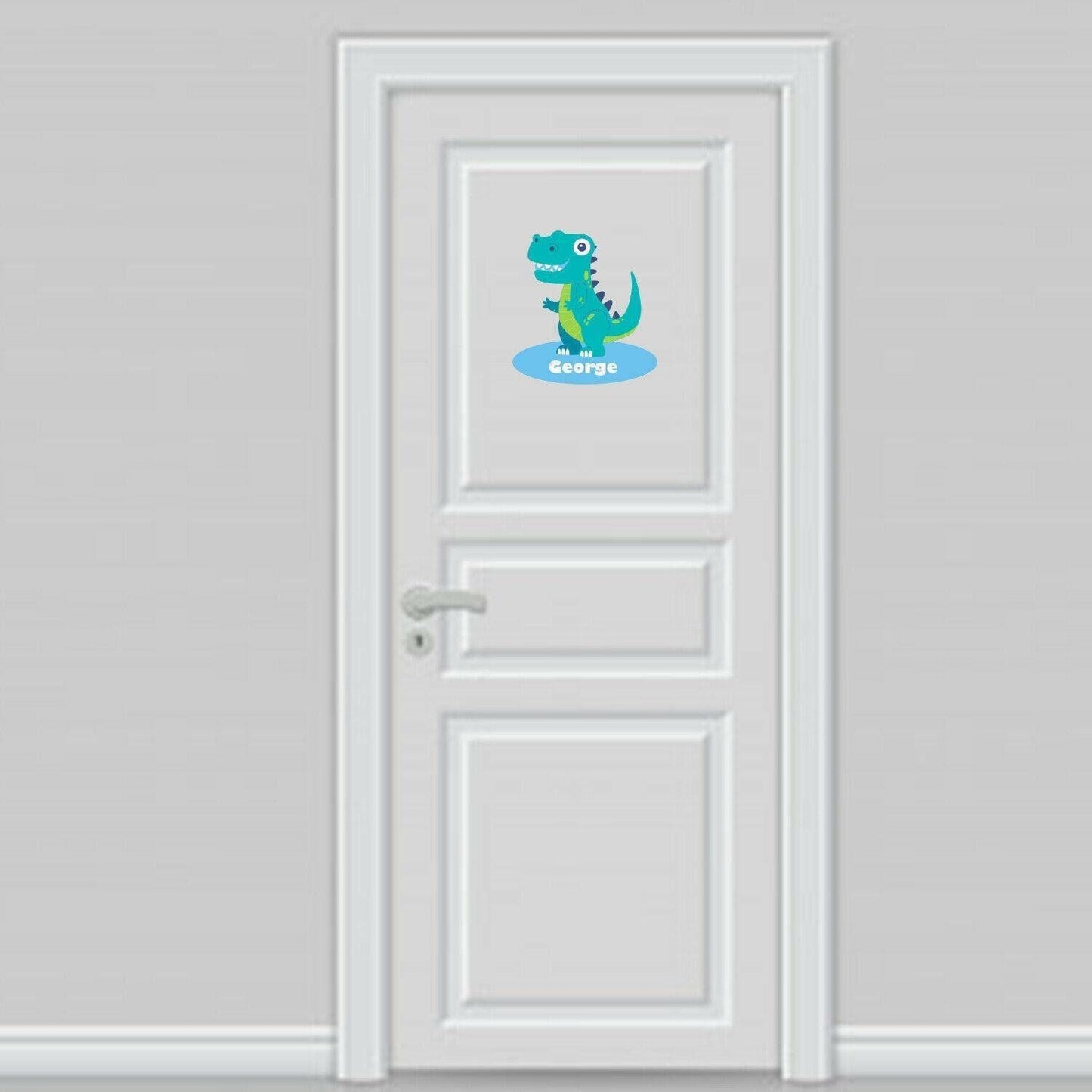 Personalised Dinosaur Wall Sticker Boys Bedroom Nursery Kids Name Vinyl T-rex