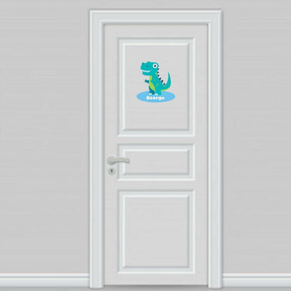 Personalised Dinosaur Wall Sticker Boys Bedroom Nursery Kids Name Vinyl T-rex