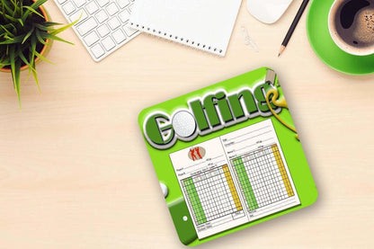 Golfing Mug & Coaster Gift Set Sports Game Lovers Champ Birthday Christmas Gifts