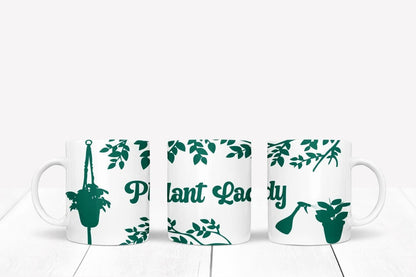 Plant Lady Mug And Coaster Gift Set Gardener Gardening Birthday Gift Keepsake