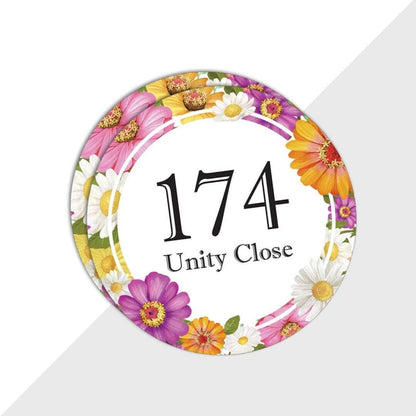 Custom Wheelie Bin Stickers Street Name & Number Waterproof Vinyl Decal Road Dustbin