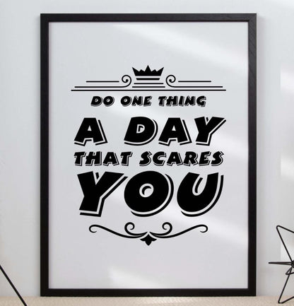 Do One Thing A Day Motivational Inspirational Love Positive Quote Poster Wall