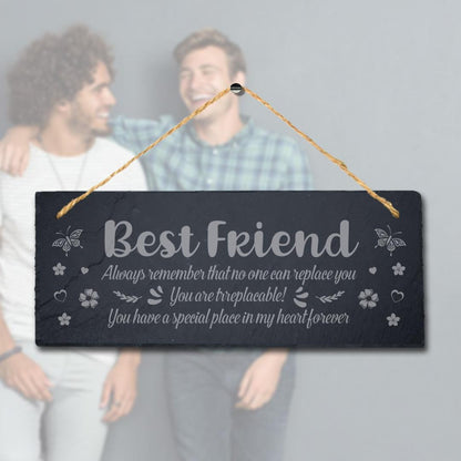 Best Friend Hanging Slate Always Remember Friendship Day Ideal Gift Plaque Sign