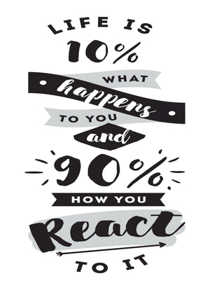 Like Is What Happens To You Inspirational Positive Quote Poster Print Wall