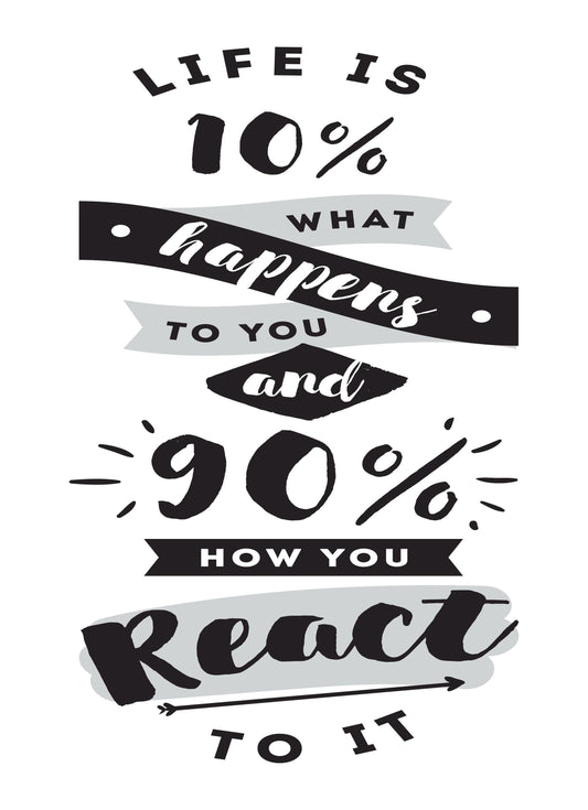 Like Is What Happens To You Inspirational Positive Quote Poster Print Wall