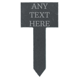 Personalised Slate Plant Markers Any Text Laser Engraved Plant Labels