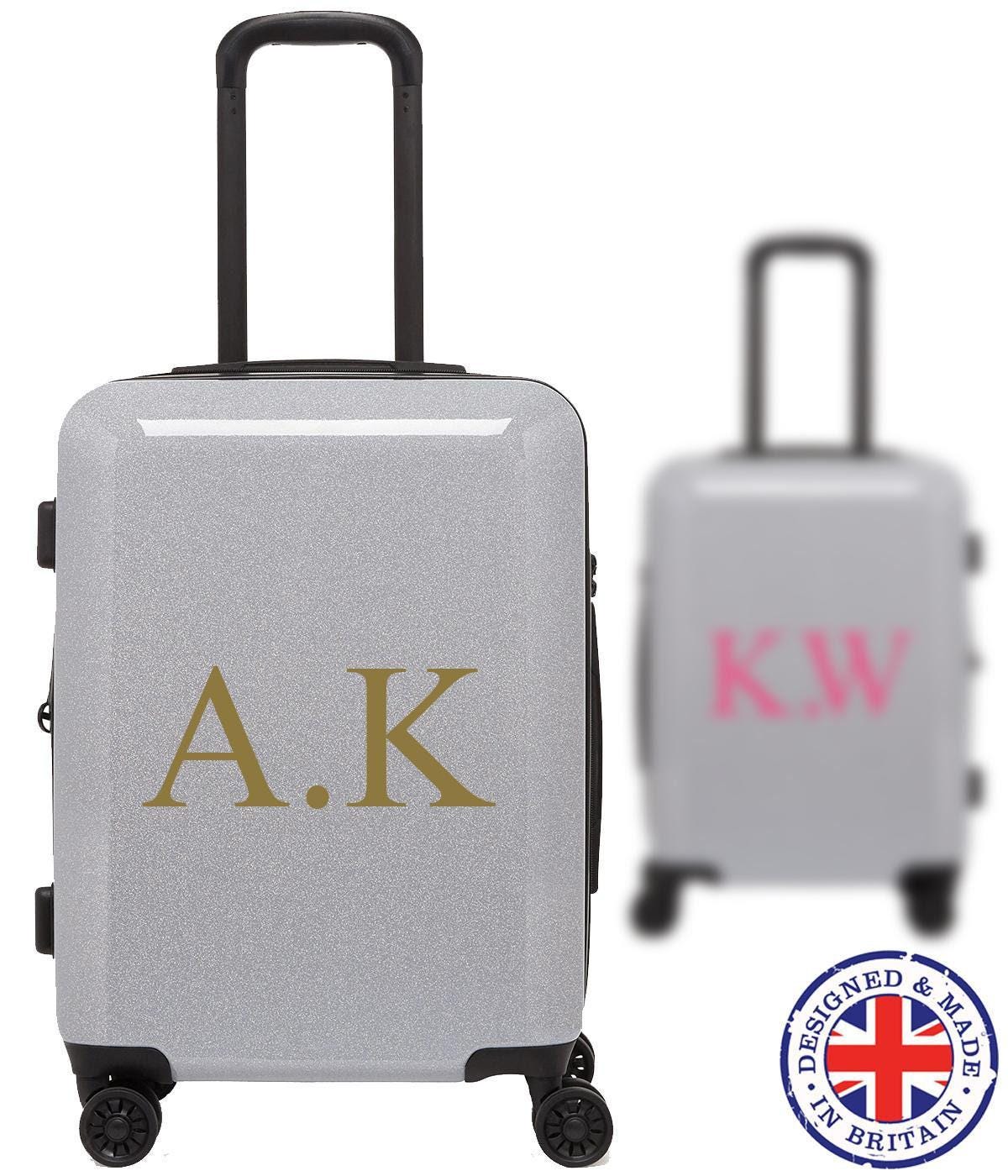 Personalised Name Initials Suitcase Vinyl Decal Sticker Luggage Travel Holiday