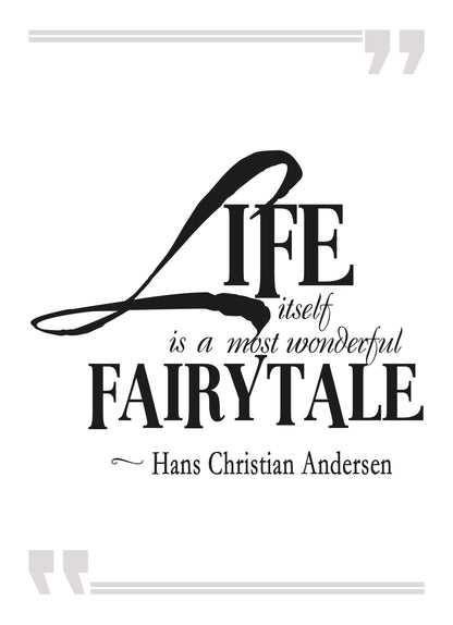 Inspirational Fairytale Quote Poster: Positive Affirmation Wall Art