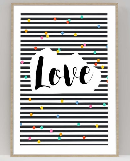 Love Reminder Inspiration Motivation Nursery Wall Decor Art Poster Print