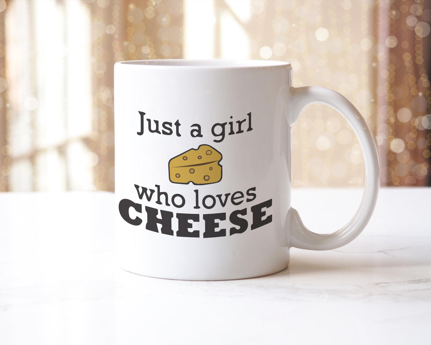 Cheese Lover Mug: Just A Girl Who Loves Cheese - UK Made