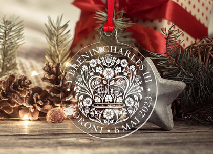 King Charles III Welsh Coronation Emblem Bauble Souvenir Commemorative Gift