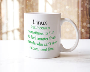 Linux Mug: Funny IT Worker Coffee Cup - Gift for Programmer