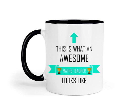 This Is What An Awesome Maths Teacher Looks Like Mug & Coaster Set Birthday Christmas Gift