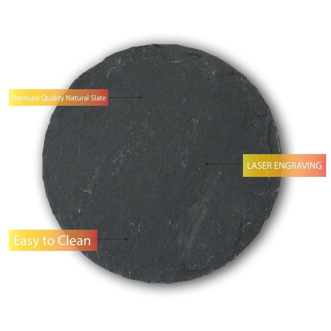 Funny Slate Coaster Gift: Reserved For Mum's Drink