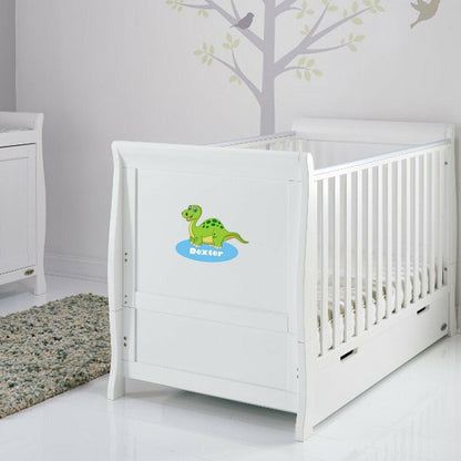 Personalised Name Dinosaur Wall Sticker Boys Bedroom Nursery Kids Vinyl Wall Art