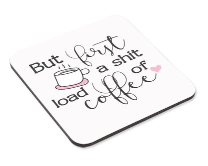 Funny Coffee Mug & Coaster Set: Novelty Gift for Friends