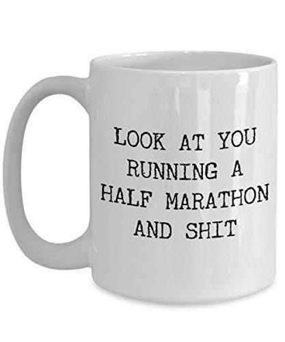Marathon Runner Coffee Mug: Humorous Gift for Athletes