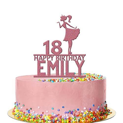 Personalised Acrylic Stylish Girl Party Birthday Cake Topper Decoration Gift