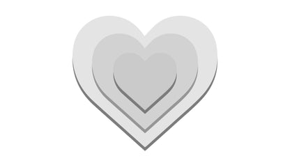 2 Acrylic Heart Shape Ganaching Plates Clear Ganache Cake Decorating Board Various Sizes