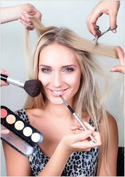 Hair Nail & Foot Care Poster Make-up Salon Spa Decor Manicure Pedicure Art Print