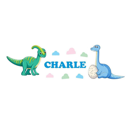 Personalised Dinosaur Wall Sticker Name Decal Apatosaurus Vinyl Girls Boys Kids Nursery Bedroom