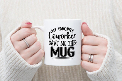 My Favorite Coworker Novelty Coffee Mug & Coaster Home Funny Office Workspace Tea Cup Gift