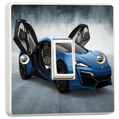Lykan Hypersport Dream Car 3d Light Switch Sticker Cover Vinyl Skin Wall Decal