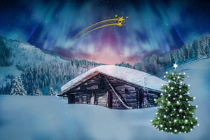 Christmas Santa's North Pole House Poster: Holiday Wall Art