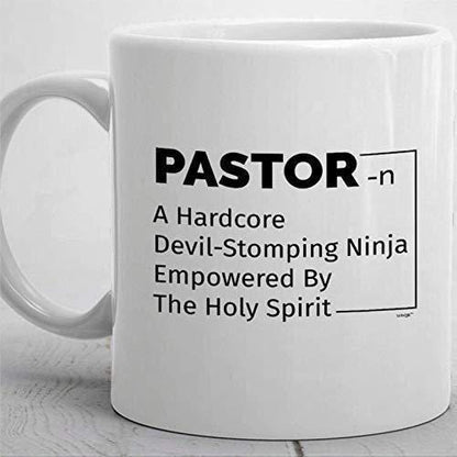 Pastor Hardcore Devil Mug: Funny Coffee Tea Cup - UK Made