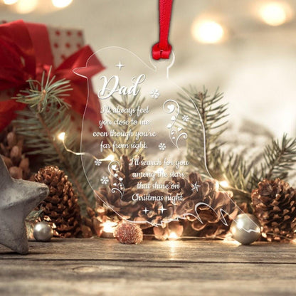 Personalised Name Robin Memorial Christmas Bauble Xmas Decoration Memory Gift