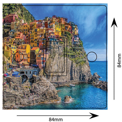 Manarola Italy 3d Light Switch Sticker Cover Vinyl Skin Wall Decal Bedroom Decor