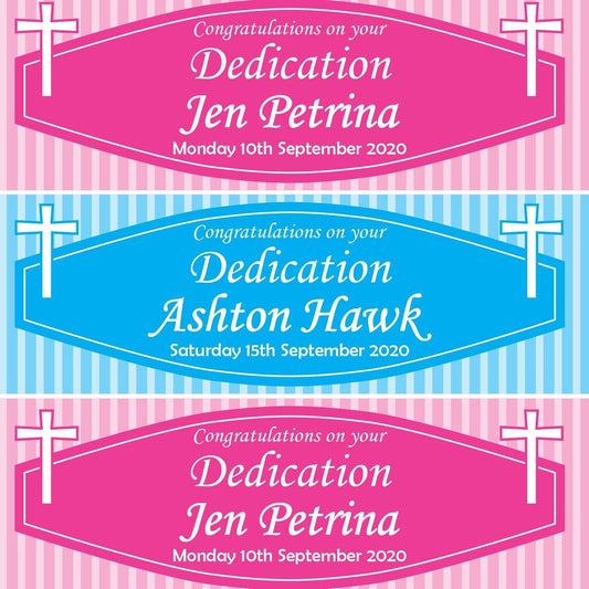 2 Personalised Dedication Congratulation Celebration Banners Decoration Posters