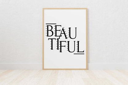 Inspirational Word Art Poster: Motivational Quote Print