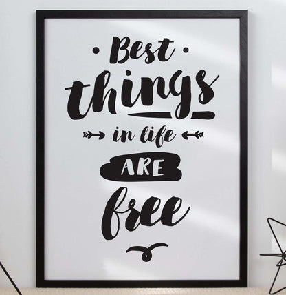 Best Thing In Life Motivational Inspirational Positive Thought Poster Print Wall