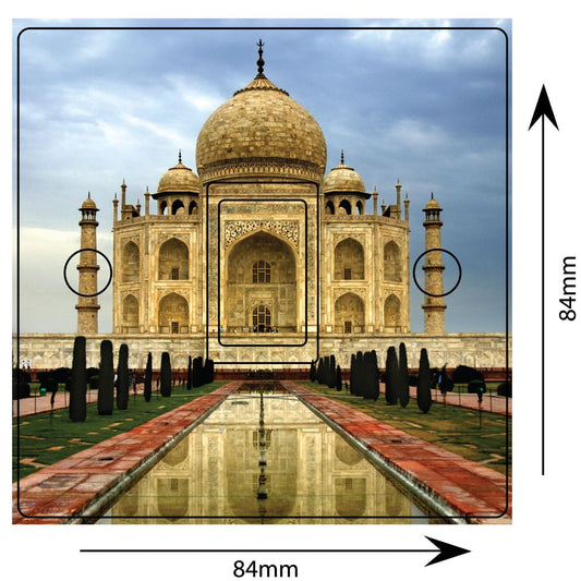 Taj Mahal India 3d Decor Light Switch Sticker Cover Vinyl Skin Wall Decal Decor