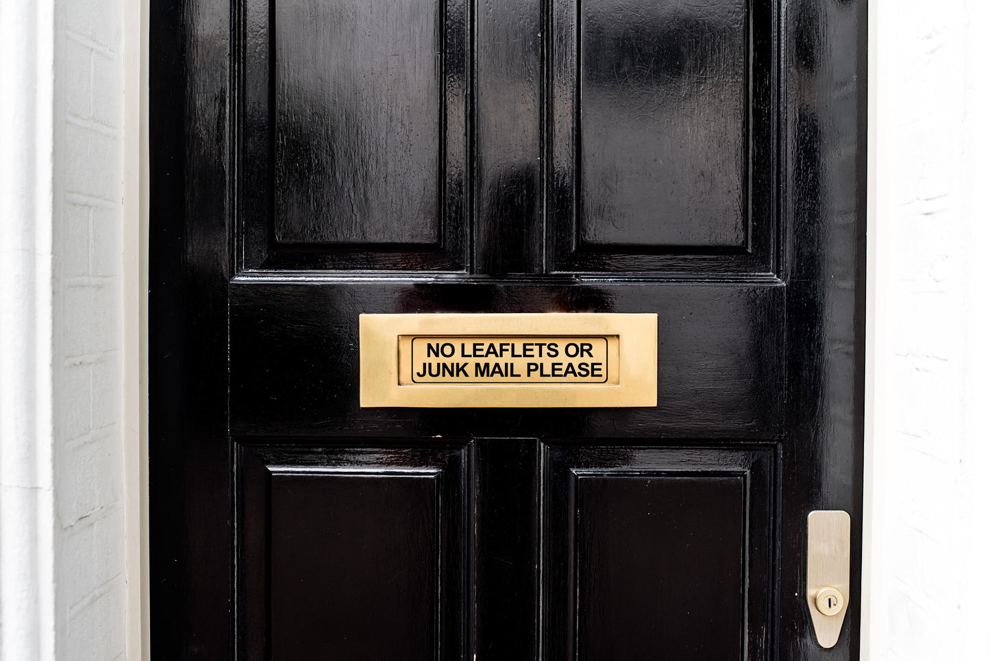 No Junk Mail Sticker: Letterbox Door Sign Vinyl Decal