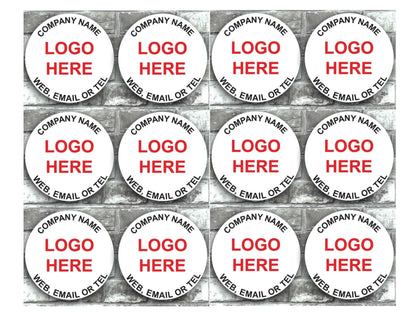 Personalised Business Name Stickers Thank You Seals Your Logo Labels Address