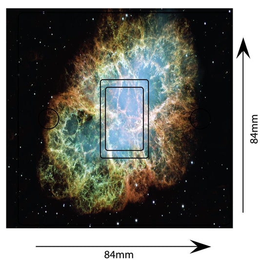 Crab Space Nebula Light Switch Sticker Cover Vinyl Skin Wall Decal Decor