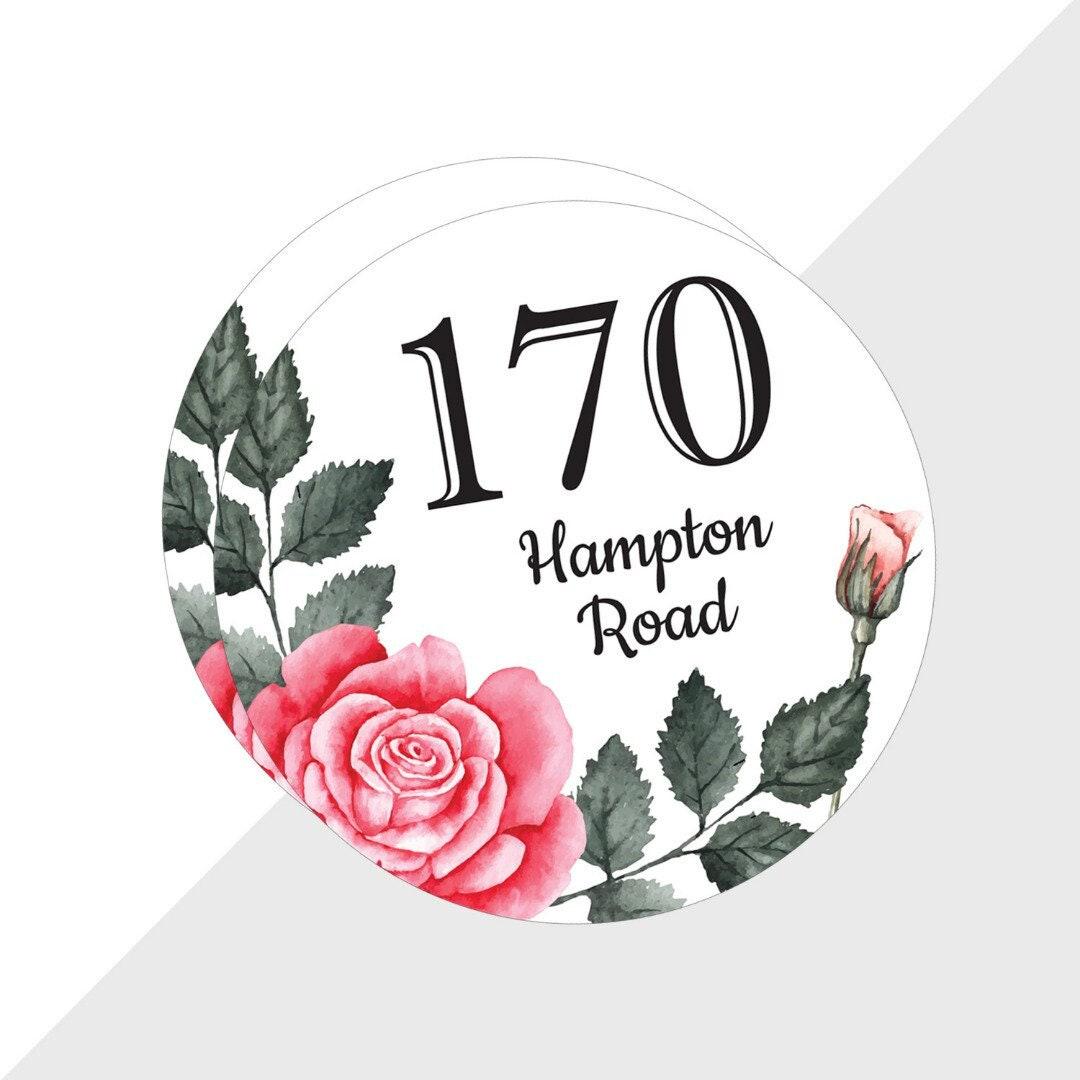 Personalised Wheelie Bin Sign Sticker Waterproof House Street Name Address