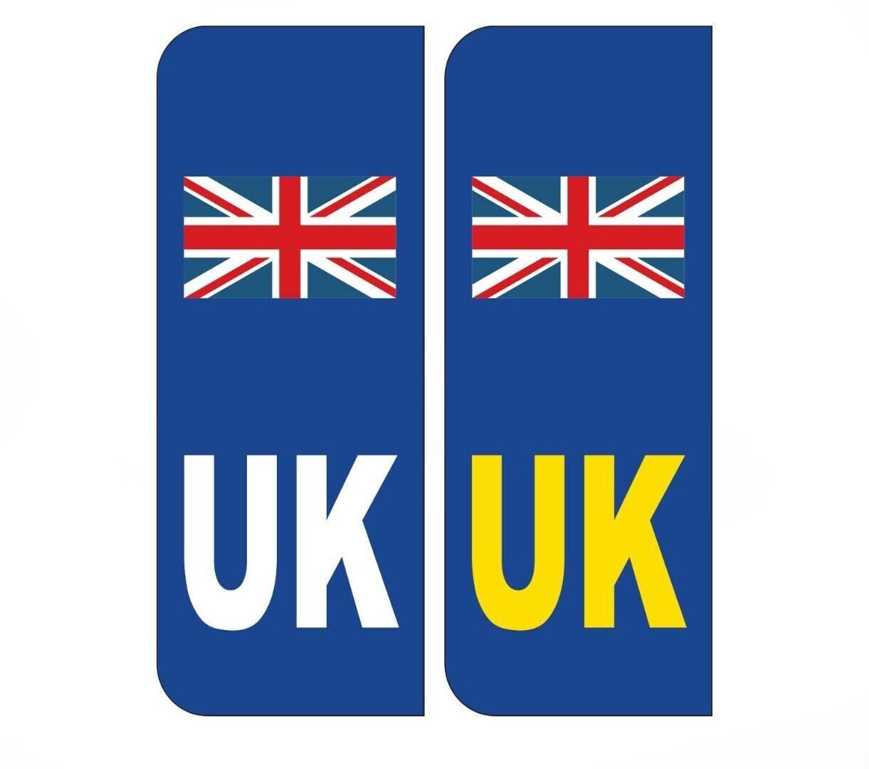 UK Flag & Oval Car Stickers: Vinyl Decal Set