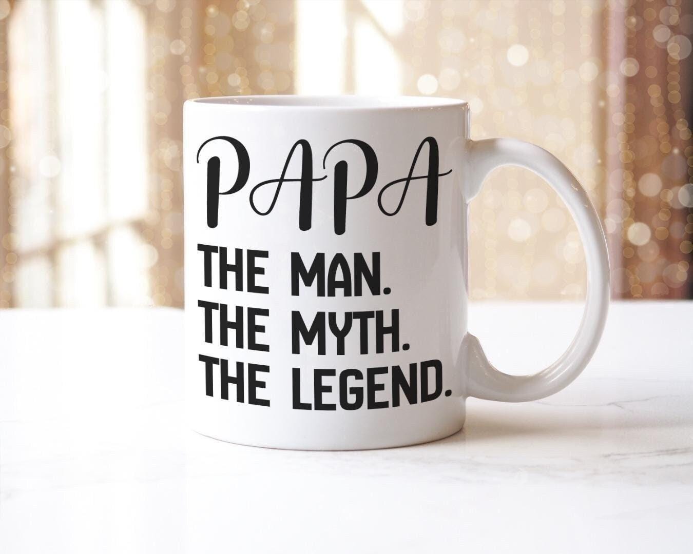Papa The Man, The Myth, The Legend Mug & Coaster Set