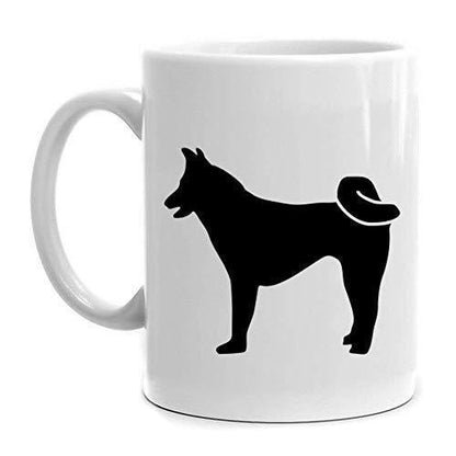 Akita Silhouette Mug: Japanese Dog Lover Gift