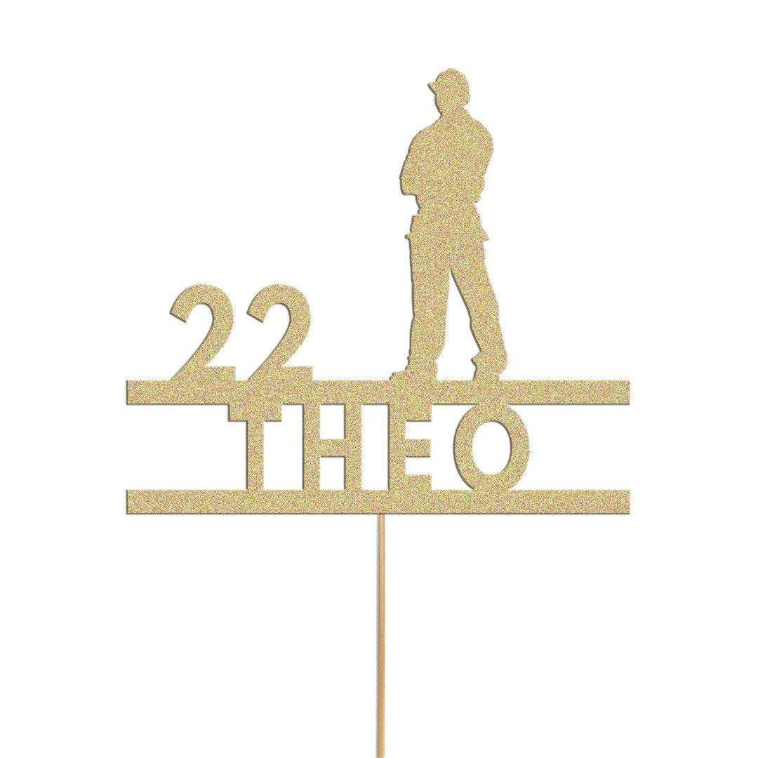 Personalised Plumber Construction Builder Cake Topper Electrician Cake Decoration Any Name and Age