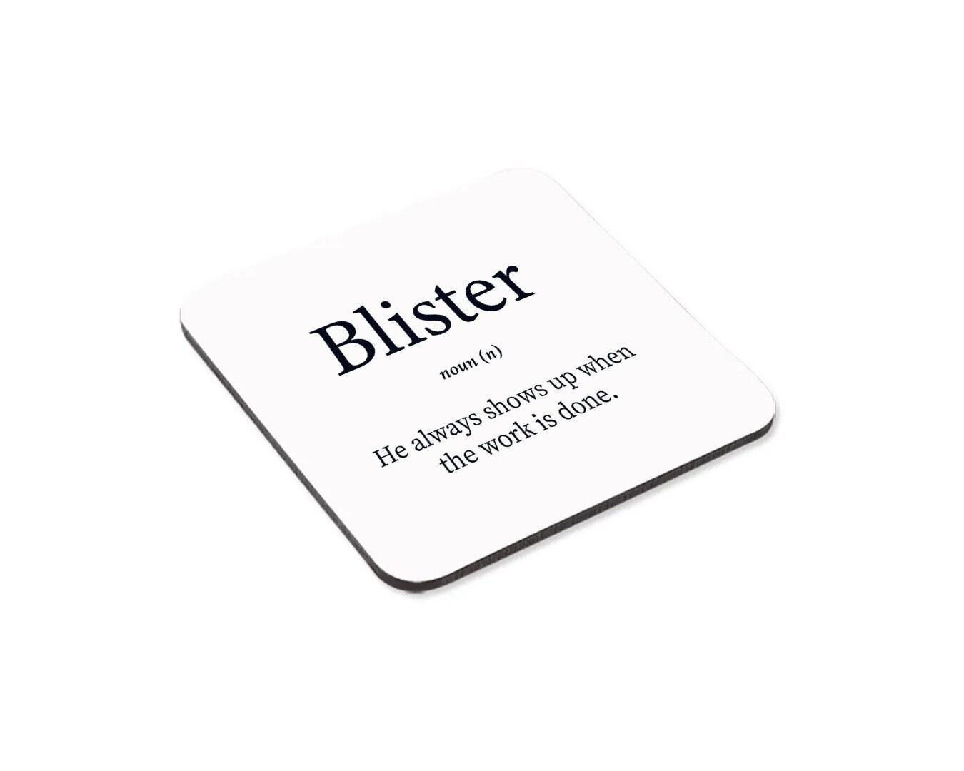 Blister Coworker Mug & Coaster Set: Funny Office Gift